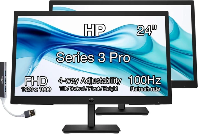 Main image of Series 3 Pro 24" FHD IPS Monitor 100Hz with Adjustable Tilt