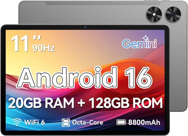 Main image of 11-Inch Android 16 Tablet, Gray