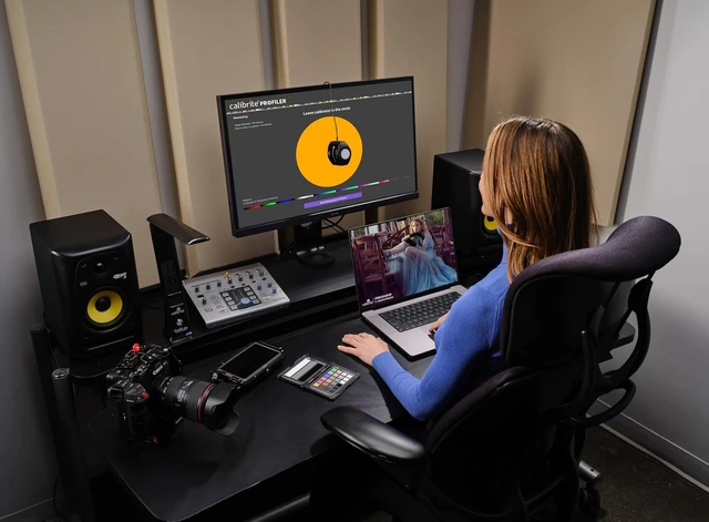 Alt view image 6 of 6 - Display Plus HL Monitor Calibration Colorimeter for Mini LED, OLED & Super-Bright Displays Advanced HL Sensor up to 10000 Nits, PROFILER Software, USB-C with Adapter