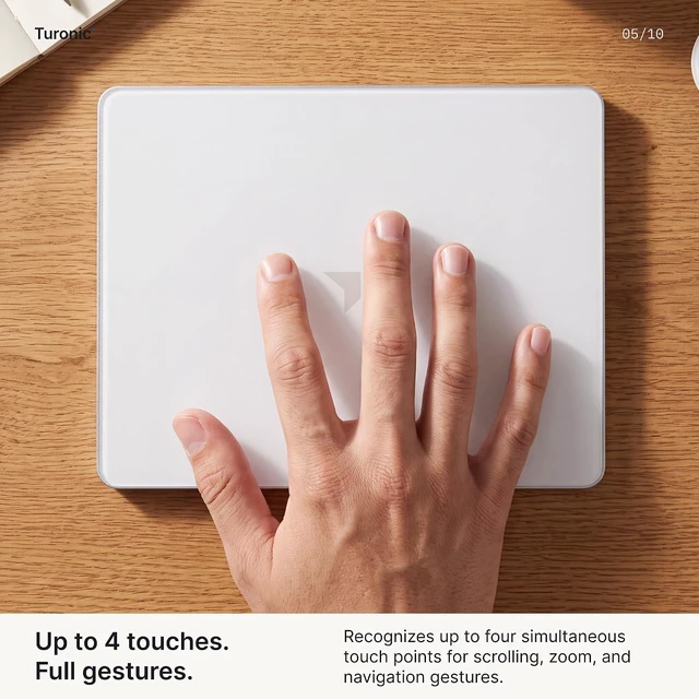 Alt view image 6 of 7 - TP1 Wireless Touchpad Bluetooth 2.4GHz, Compatible with Windows