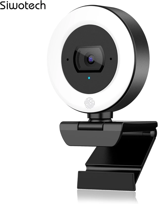 Alt view image 4 of 7 - 4K Webcam with Ring Light PDAF Autofocus Web Camera for Desktop