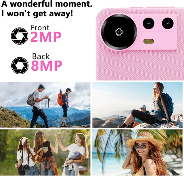 Alt view image 6 of 7 - 10-Inch Android 16 Tablet, 20GB RAM 128GB ROM 2TB Expandable 2.0GHz Octa-Core, 2-in-1 with Keyboard Case Stylus Mouse, 5G WiFi6, BT 5.0, 6000mAh, Widevine L1, GMS, Pink