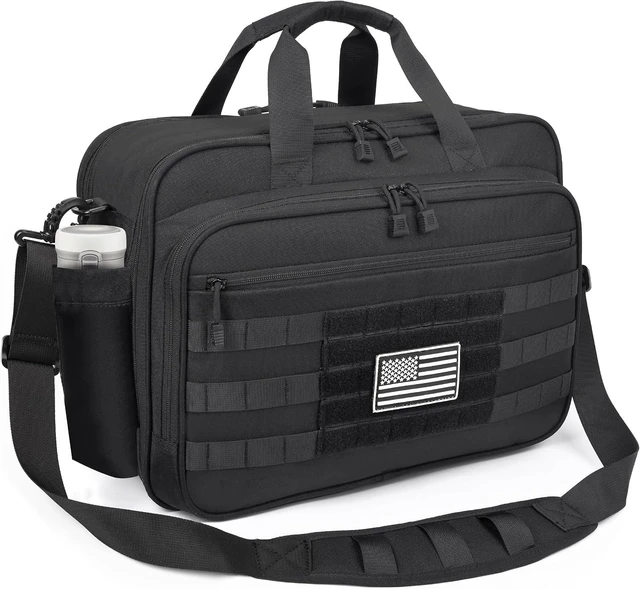 Main image of 17.3-Inch Tactical Messenger Laptop Bag Large Military Briefcase for Men, Computer Work Office Bag with YKK Zippers