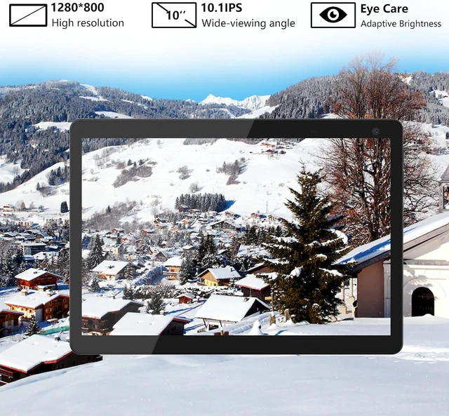 Alt view image 5 of 7 - 10-Inch Android Tablet, 6GB RAM + 32GB ROM, 1TB Expand 1280×800 IPS Touch Screen, 1.8GHz Quad-Core, WiFi Bluetooth, 8MP Camera, 6000mAh Battery