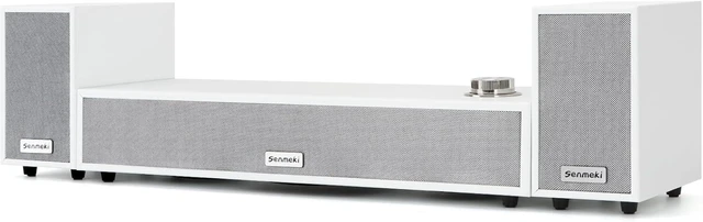 Main image of 2.1 USB-Powered Computer Speakers with Subwoofer Bluetooth 5.0 & RCA Input for Desktop, Laptops, Phonograph, Phones & Tablets (K03) (White)