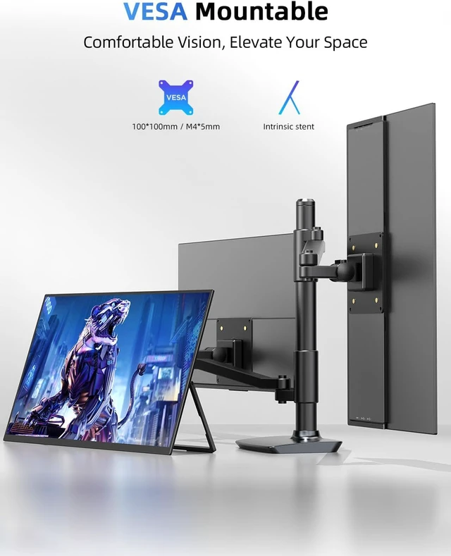Alt view image 7 of 7 - 21.5'' 100Hz QLED Portable Gaming Monitor for Laptop Ultra-Fast IPS, 125% sRGB