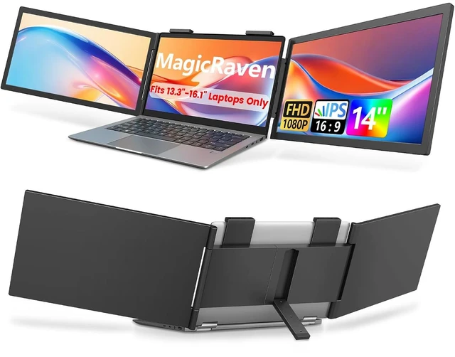 Main image of 14-Inch Portable Laptop Screen Extender Monitor One-Cable Plug & Play