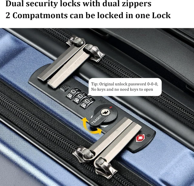 Alt view image 7 of 7 - 16" Carry-On Briefcase Luggage with 2 Laptop Compartments