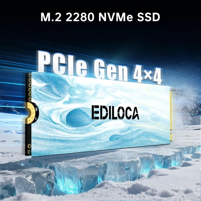 Alt view image 3 of 7 - EN880E 1TB NVMe SSD M.2 2280 PCIe Gen 4x4 Internal Solid State Drive, Read Up to 7100MB/s, for Laptop & Desktop