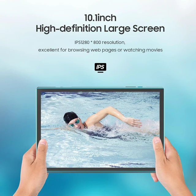 Alt view image 6 of 7 - 10.1" 2-in-1 Android 15 Tablet with Keyboard, Case, Mouse & Stylus 8GB+32GB, 1024GB Expandable, 6000mAh Battery, 2MP+8MP Dual Camera, WiFi-6, Bluetooth