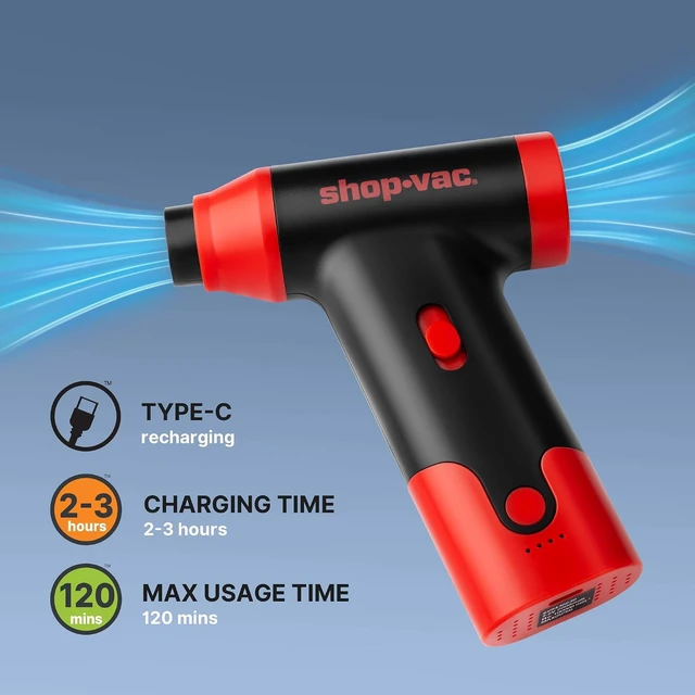 Alt view image 6 of 7 - 110000RPM Cordless Air Blower 4-in-1 Electric Air Duster & Vacuum