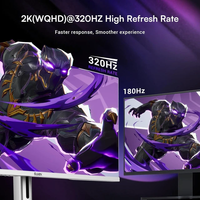 Alt view image 2 of 7 - 27-Inch White Gaming Monitor 320Hz WQHD (2560 x 1440) IPS, HDR10