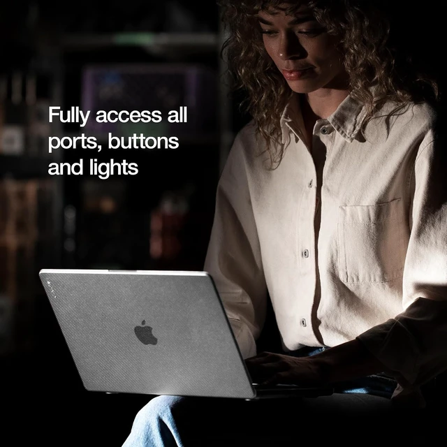 Alt view image 7 of 7 - Dots Hardshell Case with Makrolon for MacBook Pro 14-Inch (Clear)