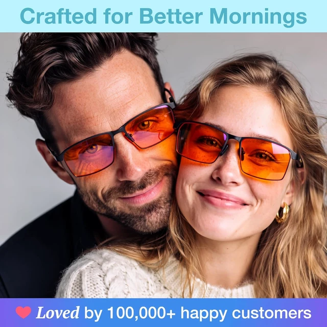 Alt view image 5 of 7 - Premium Carbon Fiber Blue Light Blocking Glasses Amber Computer & Gaming Glasses for Women & Men, TV Blockers for Eye Strain & Better Sleep (Orange)