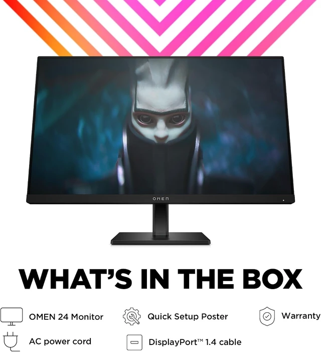 Alt view image 7 of 7 - OMEN 23.8" FHD 165Hz Gaming Monitor 1920 x 1080 IPS, 99% sRGB, 90% DCI-P3, FreeSync Premium, 24 (2023) (Black)