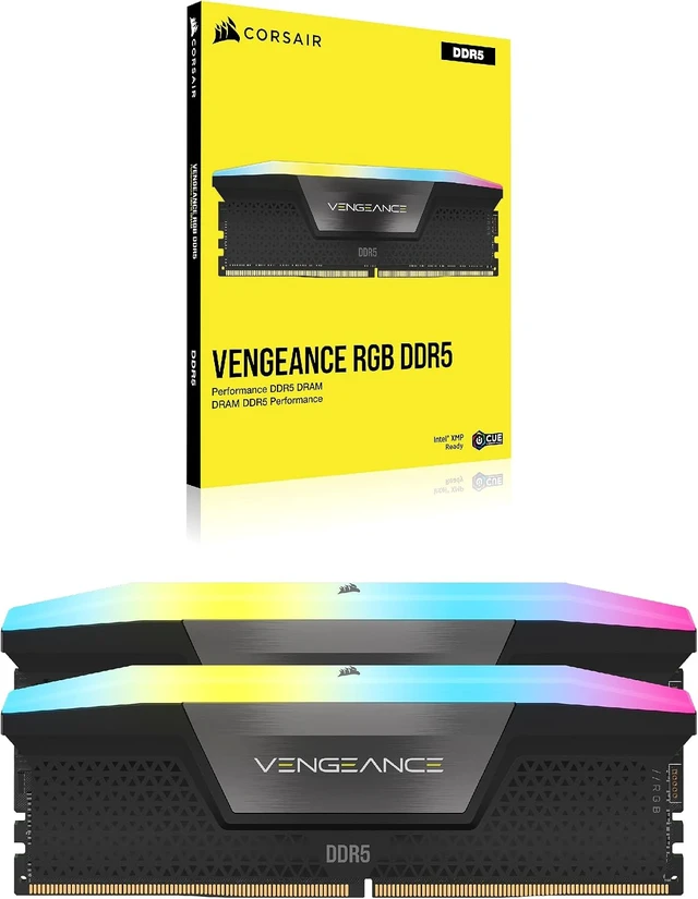 Alt view image 6 of 6 - Vengeance RGB DDR5 16GB (2 x 8GB) RAM Up to 5200MHz