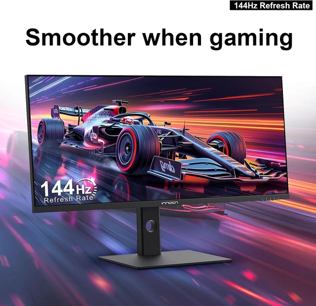 Alt view image 6 of 7 - 40C1R 40" WQHD Ultrawide Monitor 3440 x 1440p, 144Hz, FreeSync Premium, HDR400, 21:9 IPS, 95% DCI-P3, 500 Nits, USB Type-C, HDMI, Height Adjustable