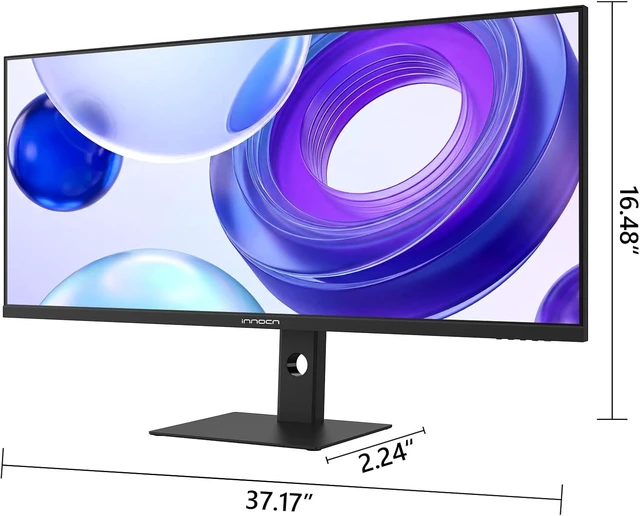 Alt view image 7 of 7 - 40C1R 40" WQHD Ultrawide Monitor 3440 x 1440p, 144Hz, FreeSync Premium, HDR400, 21:9 IPS, 95% DCI-P3, 500 Nits, USB Type-C, HDMI, Height Adjustable