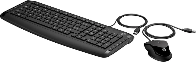 Alt view image 2 of 4 - Pavilion 200 Wired Keyboard & Mouse USB-A Plug-and-Play, Full-Size with Numeric Keypad, Enhanced F1-F12 Keys & 12 Hotkeys, 1600 DPI Mouse, Windows Compatible (9DF28AA#ABL) (Black)