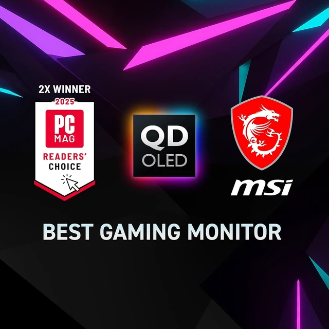 Alt view image 2 of 7 - MAG 272UP QD-OLED X24 27-Inch 4K UHD Gaming Monitor 3840 x 2160 Quantum Dot OLED, 240Hz, 0.03ms, DisplayHDR True Black 400, FreeSync Premium Pro, USB-C (15W PD), Frameless (Black)