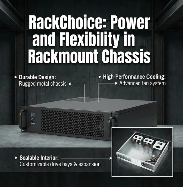 Alt view image 7 of 7 - MicroATX/Mini-ITX 2U Rackmount Server Case Max 7x3.5 Bays, USB3.0 with 2.0 Adapter, ATX PSU Support, Top or Side Cooling, 15.7" Depth