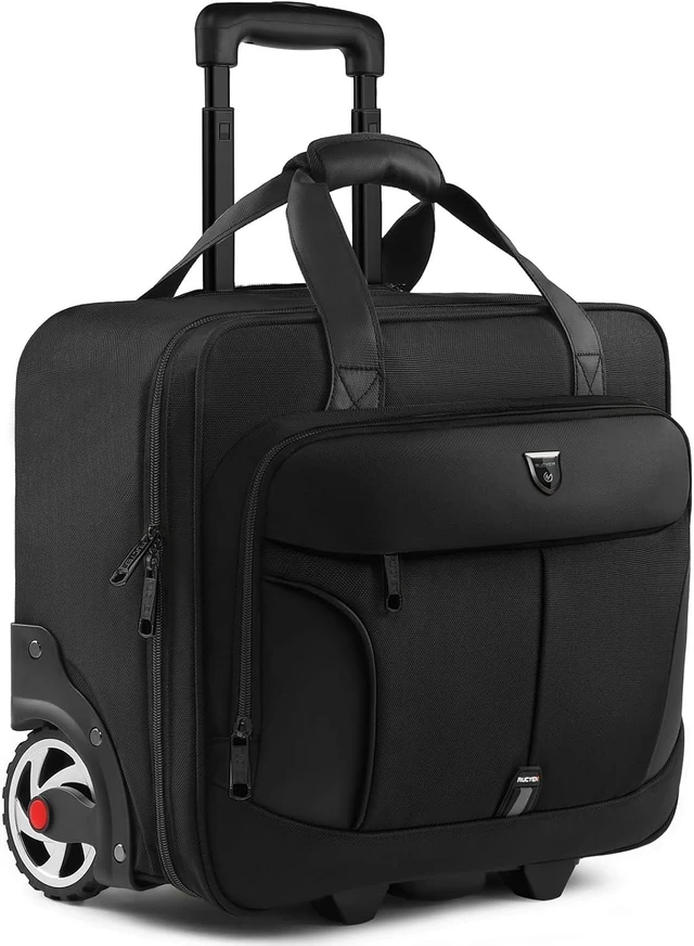 Main image of Rolling Laptop Briefcase on Wheels for Men & Women Carry-On Bag for Business Travel