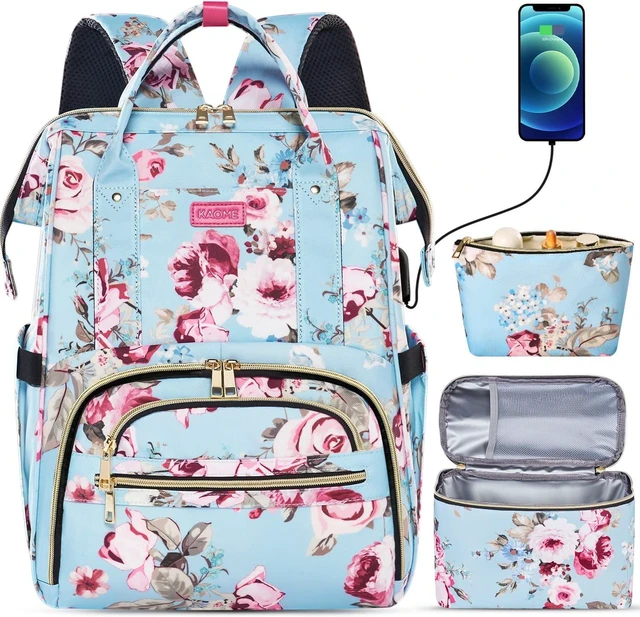 Main image of 15.6-Inch Laptop Lunch Backpack for Women Durable, with USB Port