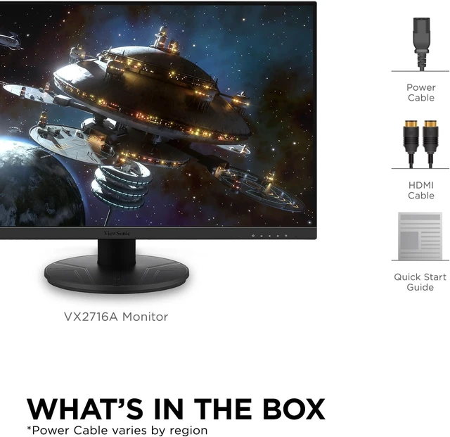 Alt view image 6 of 6 - VX2716A 27-Inch 1080p IPS Gaming Monitor 120Hz, 1ms, USB-C