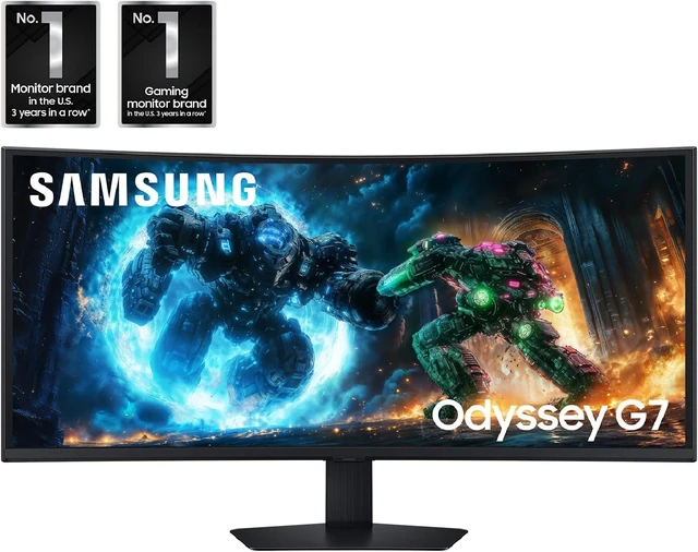 Alt view image 2 of 7 - Odyssey G7 (G75F) 40" WUHD Curved Gaming Monitor