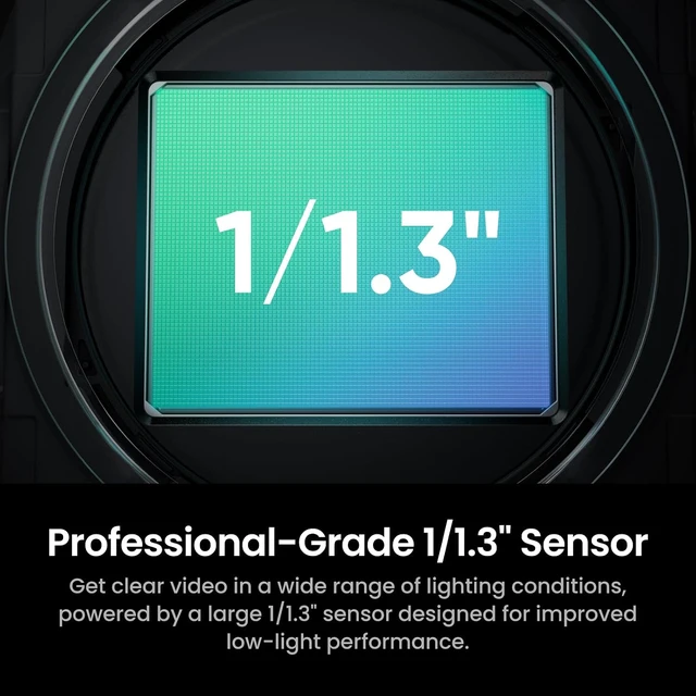 Alt view image 2 of 7 - Link 2C Pro 4K Webcam for PC/Mac 1/1.3" Sensor, Low-Light, Auto Framing, HDR, Directional Noise-Canceling Mics, Supports Stream Deck, Zoom, Teams, Twitch