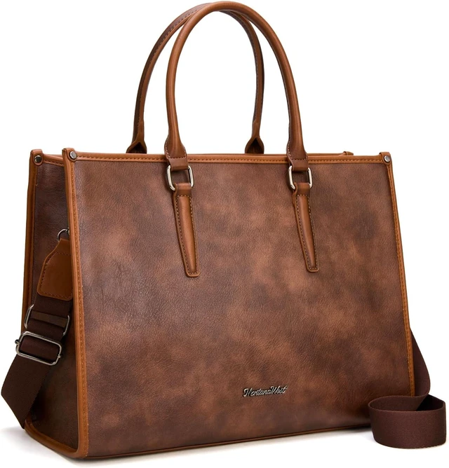 Main image of 15.6-Inch Laptop Tote Bag for Women Business Office Work Briefcase with Adjustable Shoulder Strap