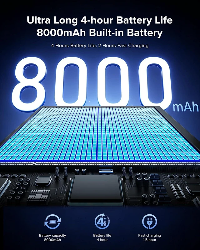 Alt view image 3 of 7 - 15.6" Wireless Portable Monitor with 8000mAh Battery (4-5H)