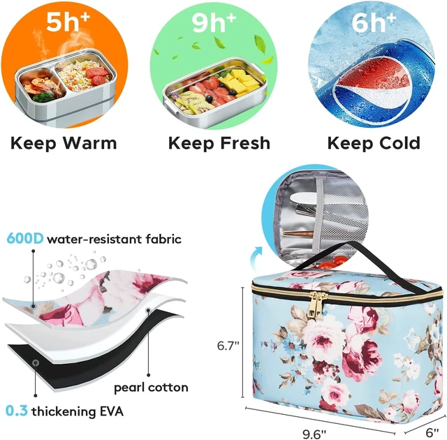Alt view image 4 of 6 - 15.6-Inch Laptop Lunch Backpack for Women Durable, with USB Port