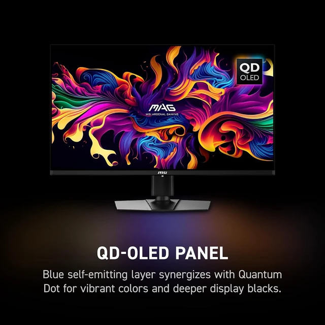 Alt view image 5 of 7 - MAG 321UP QD-OLED 32-Inch 3840 x 2160 (UHD) Computer Monitor 165Hz, 0.03ms, FreeSync Premium Pro, HDMI 2.1, DisplayPort 1.4a, VESA, Height Adjustable (Black)