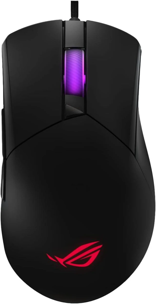 Main image of ROG Gladius III Core Wired Gaming Mouse Right-Handed Ergonomic, 72g, 12K DPI, ROG Paracord, Hot-Swappable Switches, PC/Mac Support