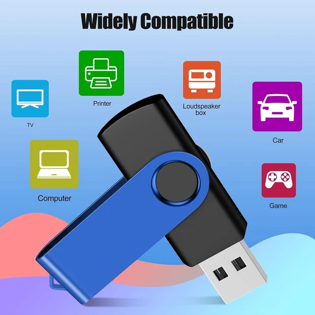 Alt view image 3 of 7 - 8GB USB Flash Drives 100-Pack Bulk USB 2.0 Thumb Drives (Blue)