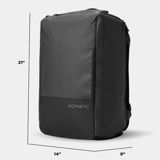 Alt view image 2 of 7 - 40L Duffel Travel Bag for Men & Women (Black)