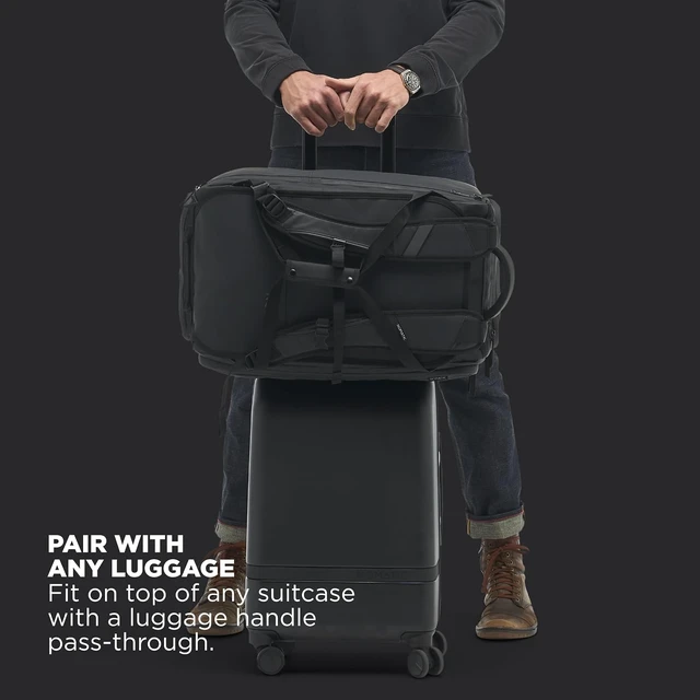Alt view image 5 of 7 - 40L Duffel Travel Bag for Men & Women (Black)