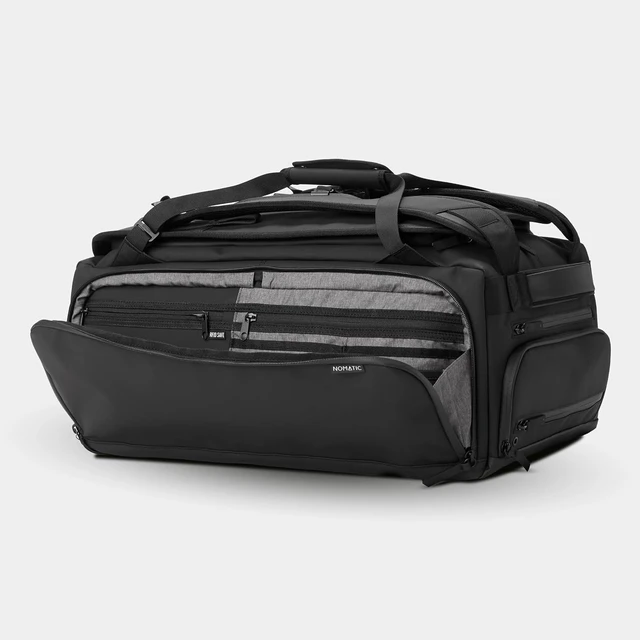 Alt view image 4 of 7 - 40L Duffel Travel Bag for Men & Women (Black)