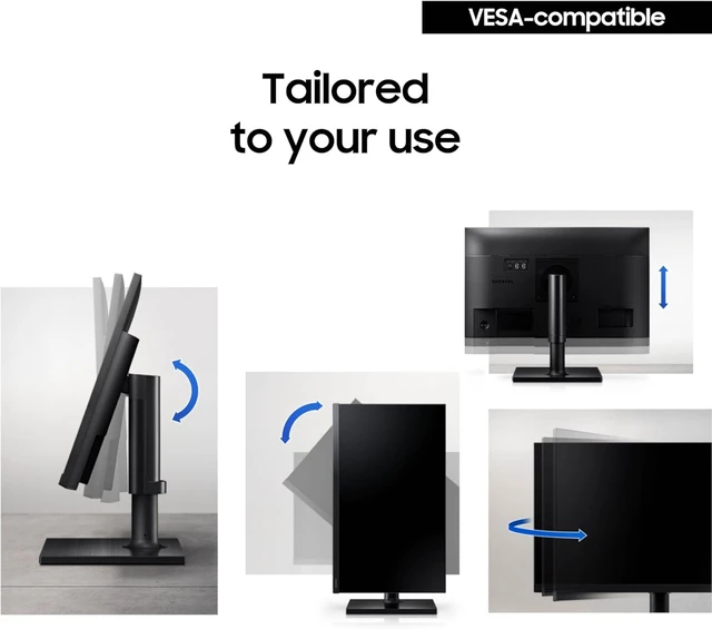 Alt view image 4 of 7 - FT45 Series 24-Inch FHD 1080p Computer Monitor 75Hz IPS, HDMI, DisplayPort, USB Hub, Height-Adjustable Stand, 3-Yr WRNTY (LF24T454FQNXGO) (Black)
