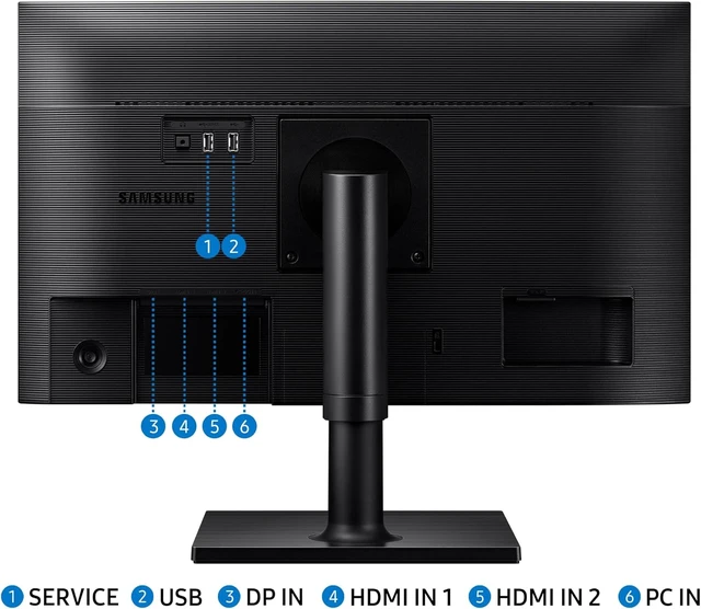 Alt view image 6 of 7 - FT45 Series 24-Inch FHD 1080p Computer Monitor 75Hz IPS, HDMI, DisplayPort, USB Hub, Height-Adjustable Stand, 3-Yr WRNTY (LF24T454FQNXGO) (Black)