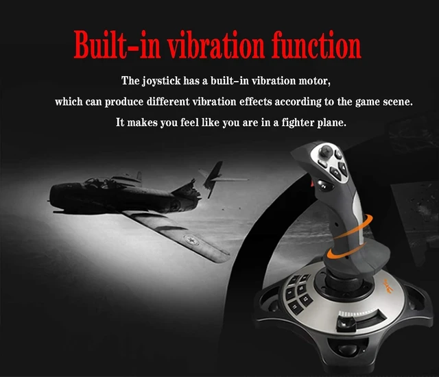 Alt view image 3 of 7 - 2113pro PC Flight Stick Joystick Flight Simulator Controls
