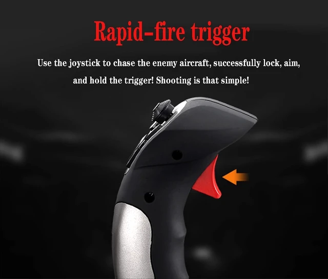 Alt view image 5 of 7 - 2113pro PC Flight Stick Joystick Flight Simulator Controls
