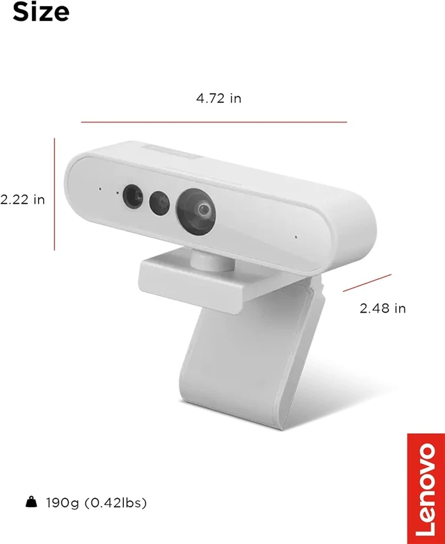Alt view image 6 of 7 - HD 1080p Webcam (510 FHD) Monitor Camera with 4X Digital Zoom, 95° Wide Angle, 360° Pan & Tilt, Dual Microphones & Windows Hello for Livestreaming & Conferences