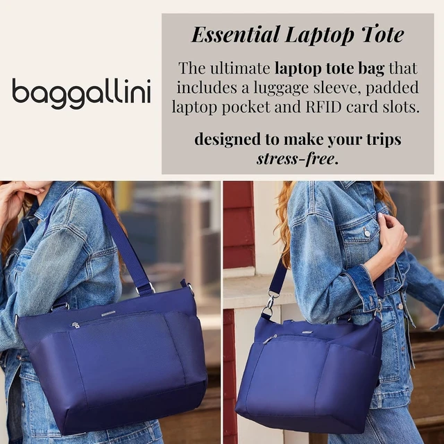 Alt view image 2 of 7 - Essential Laptop Tote Lightweight Work Tote with Laptop Sleeve, Travel Crossbody Shoulder Bag for Women