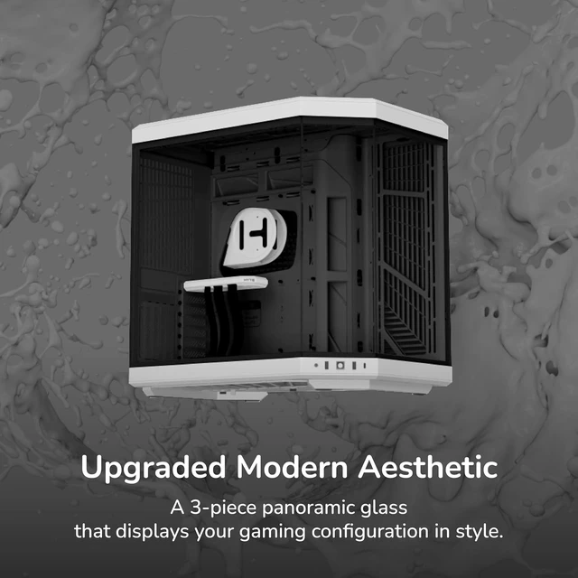 Alt view image 3 of 7 - Y70 Modern Aesthetic Gaming PC Case Panoramic Glass