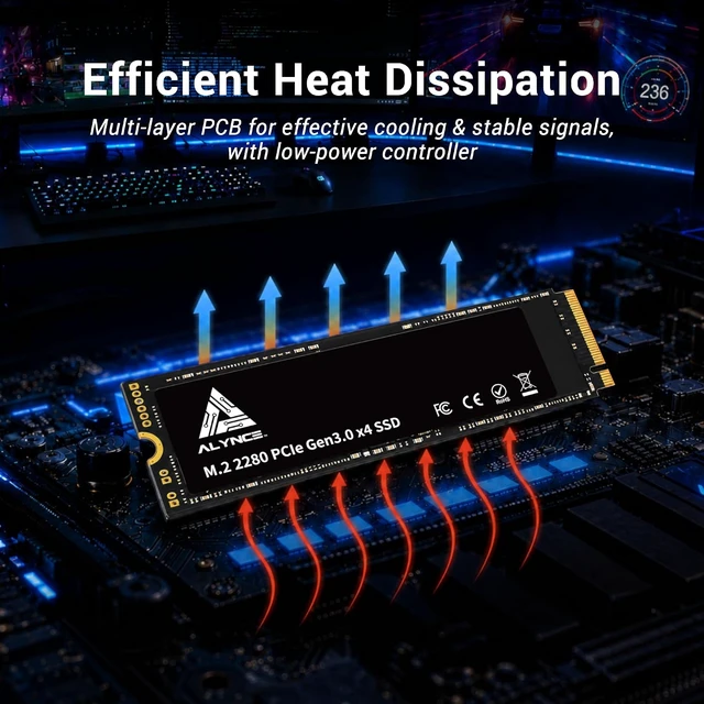 Alt view image 6 of 7 - JS890 1TB SSD PCIe Gen3 NVMe M.2 2280, Up to 3000MB/s