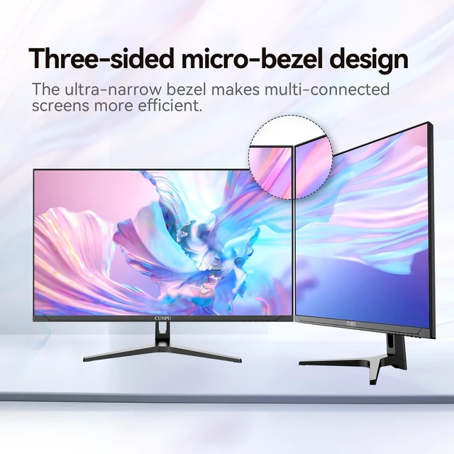 Alt view image 6 of 7 - 32-Inch 4K UHD VA Computer Monitor 100% sRGB, 1.07B Colors, PIP/PBP Split Screen, Flicker-Free, VESA 75x75, HDMI, DisplayPort for Gaming, Office & Streaming