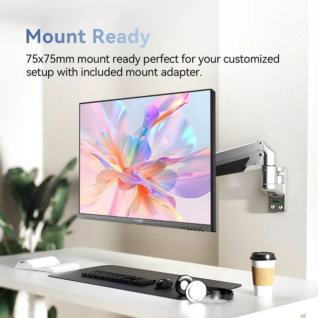 Alt view image 7 of 7 - 32-Inch 4K UHD VA Computer Monitor 100% sRGB, 1.07B Colors, PIP/PBP Split Screen, Flicker-Free, VESA 75x75, HDMI, DisplayPort for Gaming, Office & Streaming