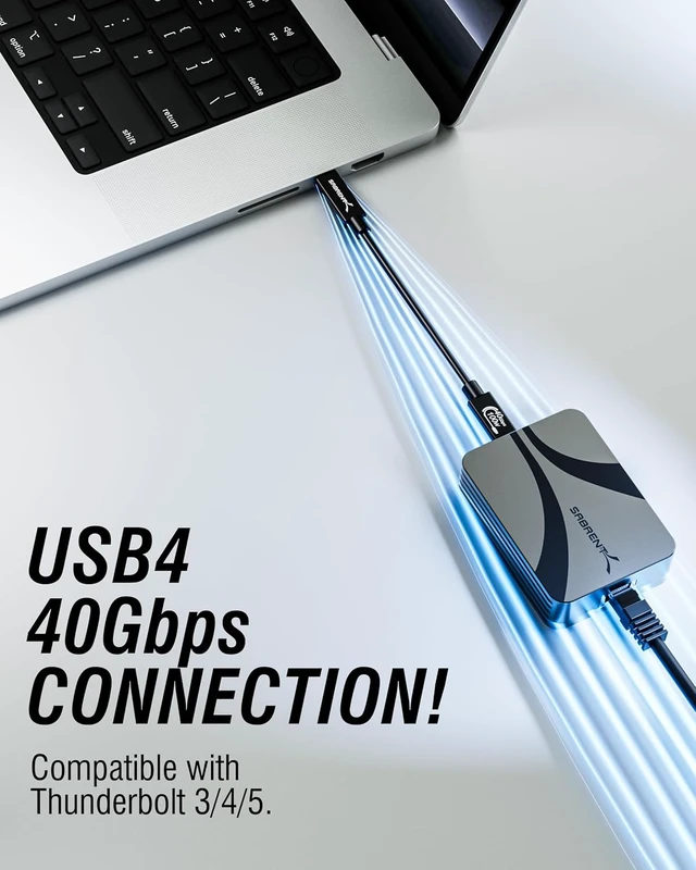 Alt view image 3 of 7 - Thunderbolt & USB4 10GbE Ethernet Adapter USB-C (NT-P10G)